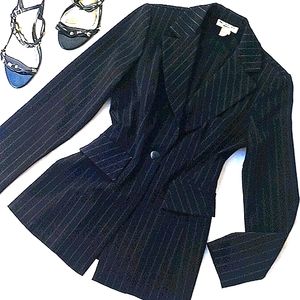 Vtg Pinstripe Blazer